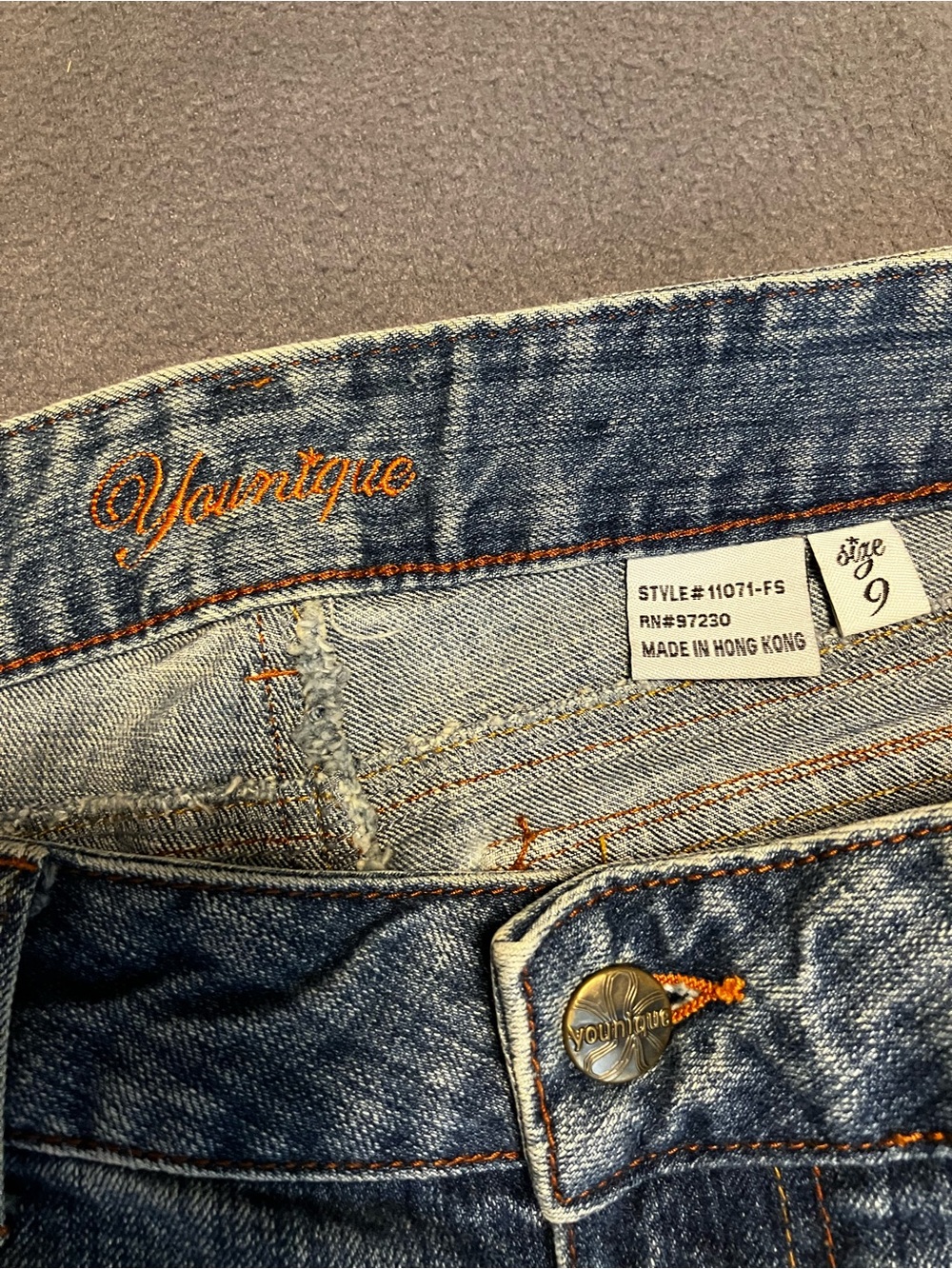 Vintage Younique and Lace-Up Flare Y2K Jeans juniors 9 - Picture 2 of 13